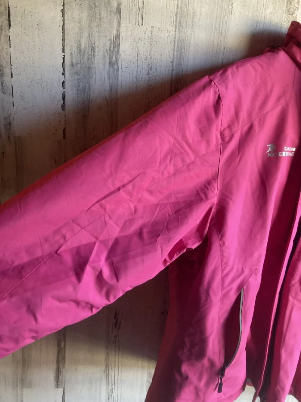 NWT MOERDENG Ski Jacket 2XL Removable Hood Hot Pink Plush Lining